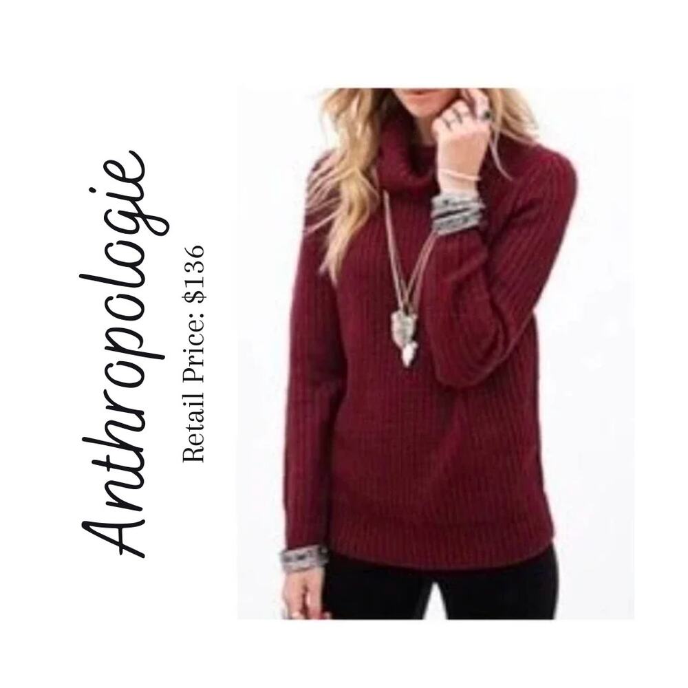 Anthropologie C&C California Turtleneck, Wool & Alpaca Blend